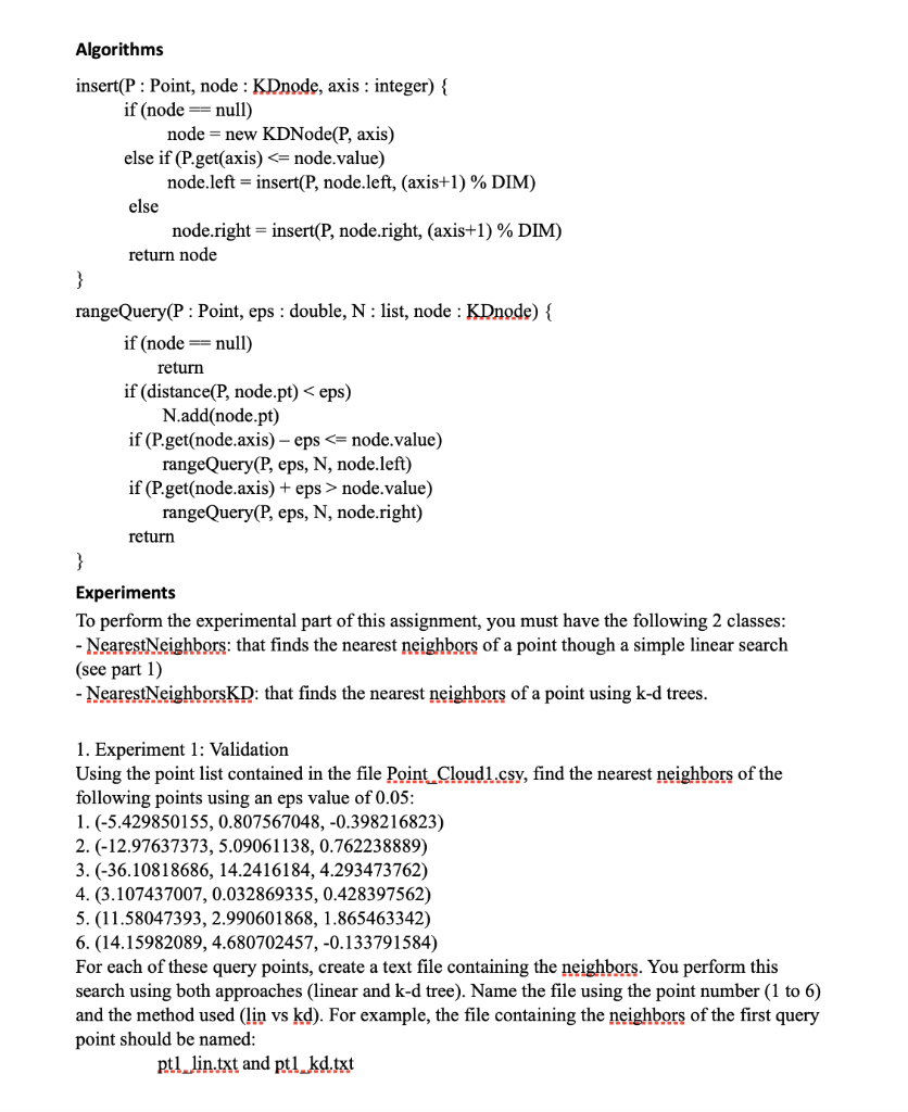 Solved To Improve The Efficiency Of The DBSCAN Algorithm, We | Chegg.com