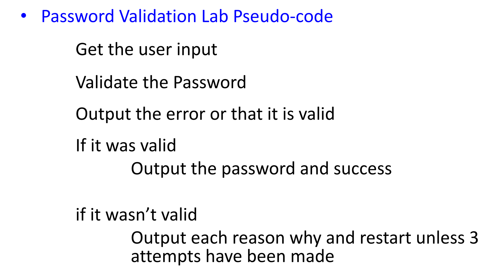Solved Password validation with Test Cases Using the String | Chegg.com