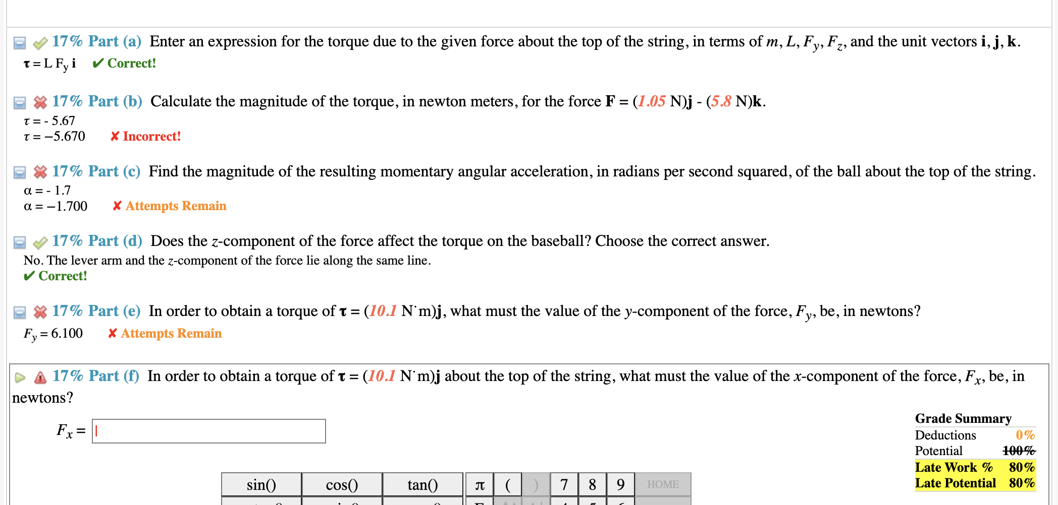 Solved A baseball of mass m = 0.16 kg is suspended | Chegg.com