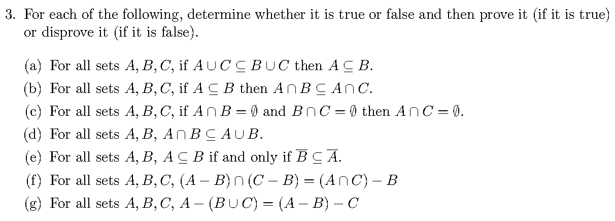 Solved 3. For Each Of The Following, Determine Whether It Is | Chegg.com