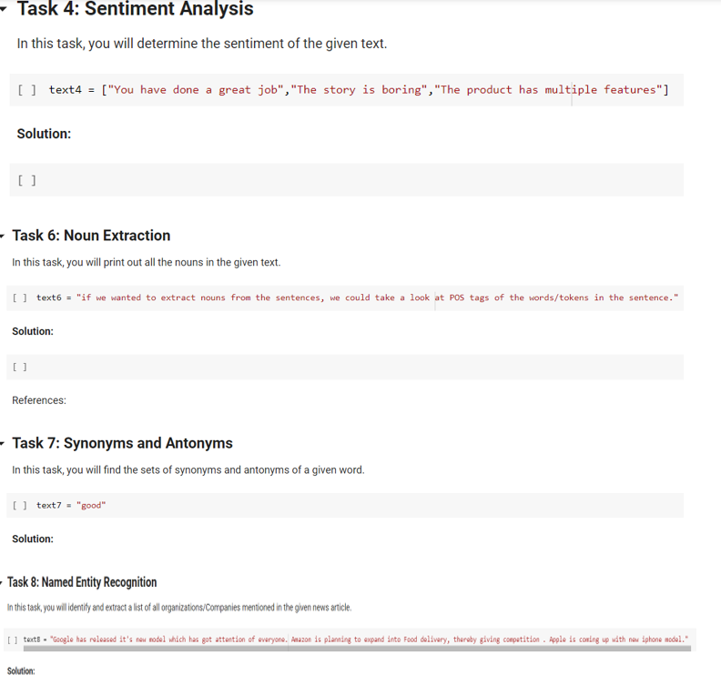 Solved Task 4: Sentiment Analysis In This Task, You Will | Chegg.com