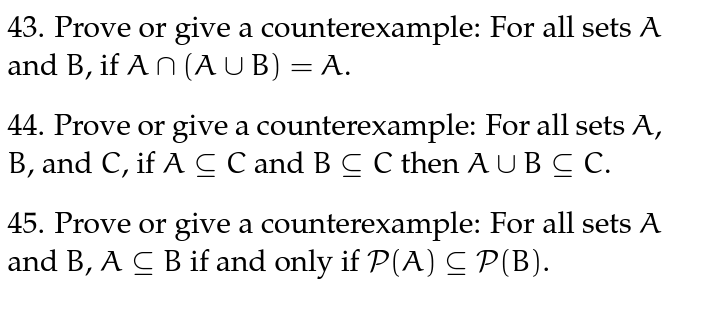 Solved 32. Prove That For All Sets A And B,(B−A)=B∩Ac. 33. | Chegg.com