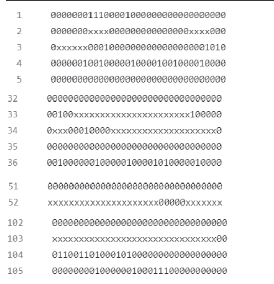 In the uop, fill x with the correct 0 or 1 in line | Chegg.com