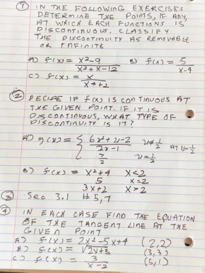 Solved In The Following Exercises Determine The Points, If 