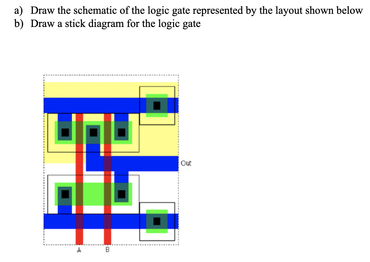 Solved a) Draw the schematic of the logic gate represented | Chegg.com