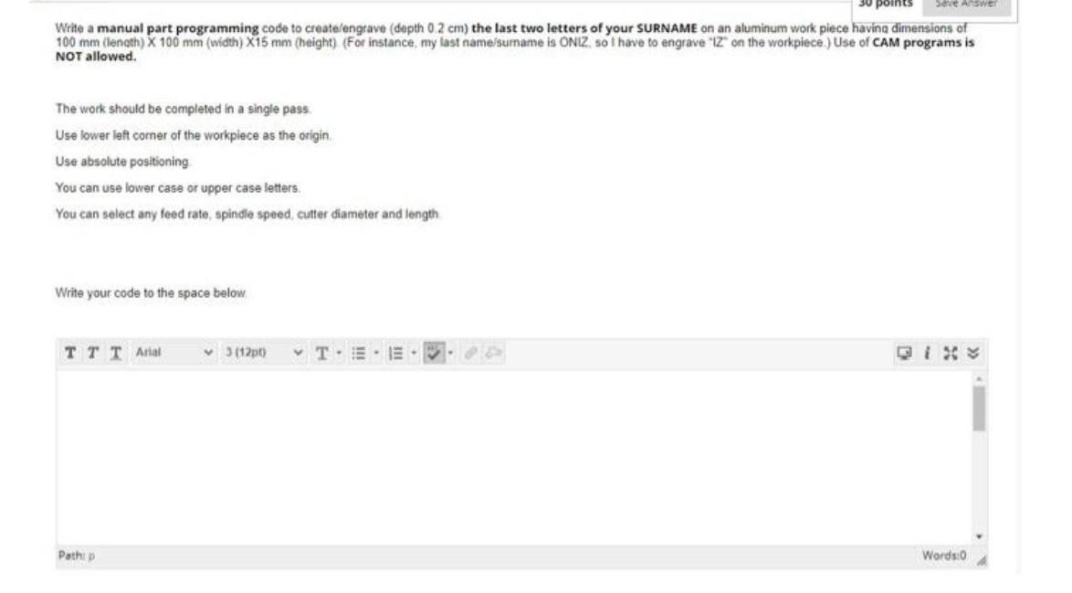 Solved Write a manual part programming code to | Chegg.com