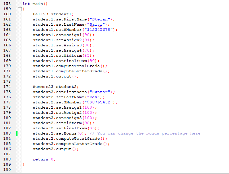 Solved What is wrong with the grading scale in my code when | Chegg.com