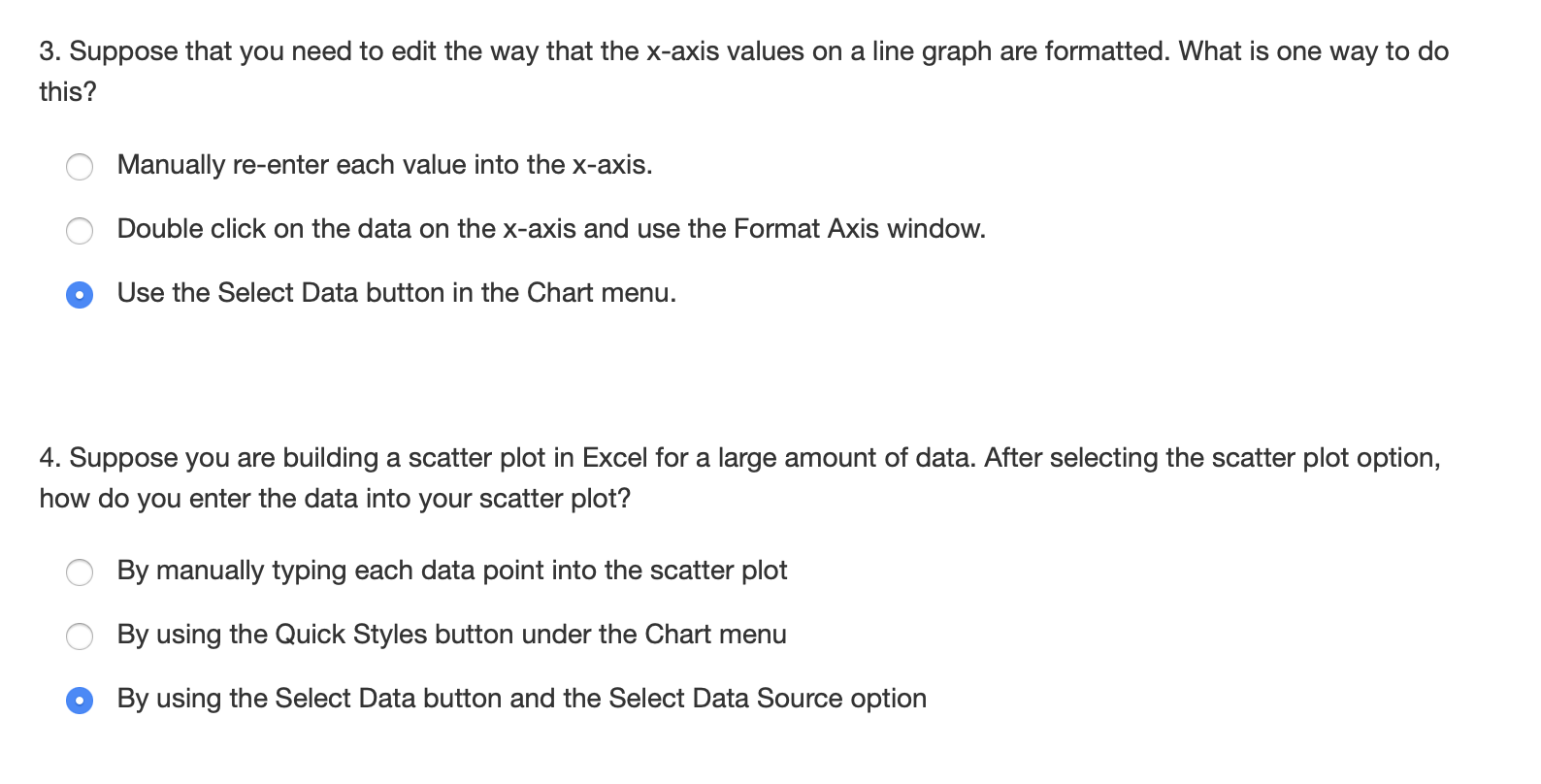 Solved 1. Which Excel ribbon contains the Charts menu? O