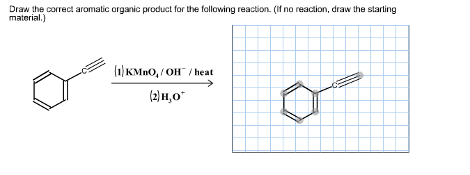 Solved Draw the correct aromatic organic product for the | Chegg.com