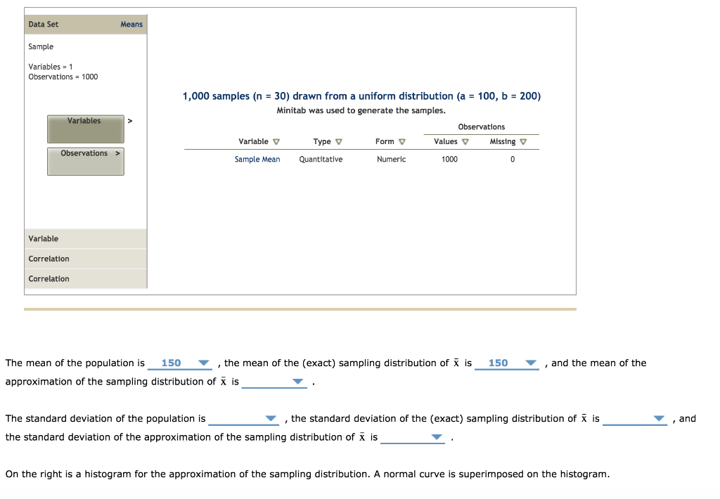 Solved 2. The sampling distribution of the sample mean | Chegg.com