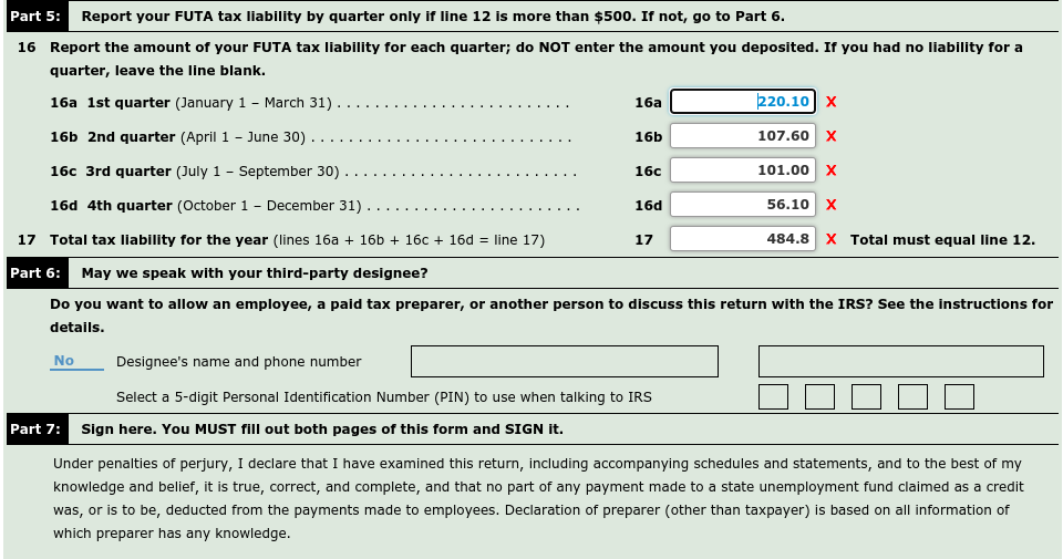 Note Since The 2019 Form 940 And Schedule A Were Not Chegg 