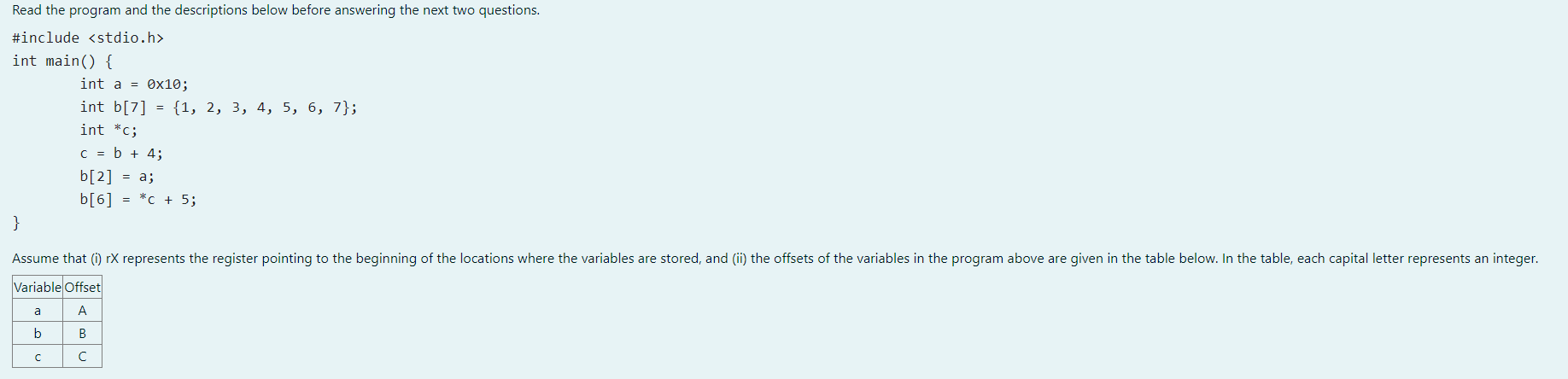 Solved Read the program and the descriptions below before | Chegg.com