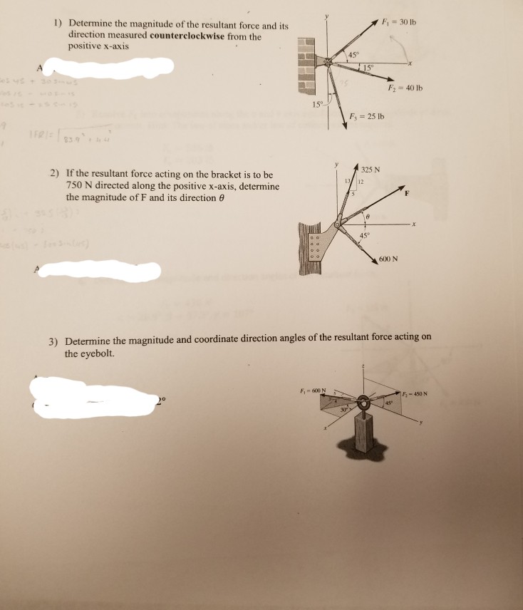 Solved 7) Determine The Magnitude And Coordinate Direction | Chegg.com