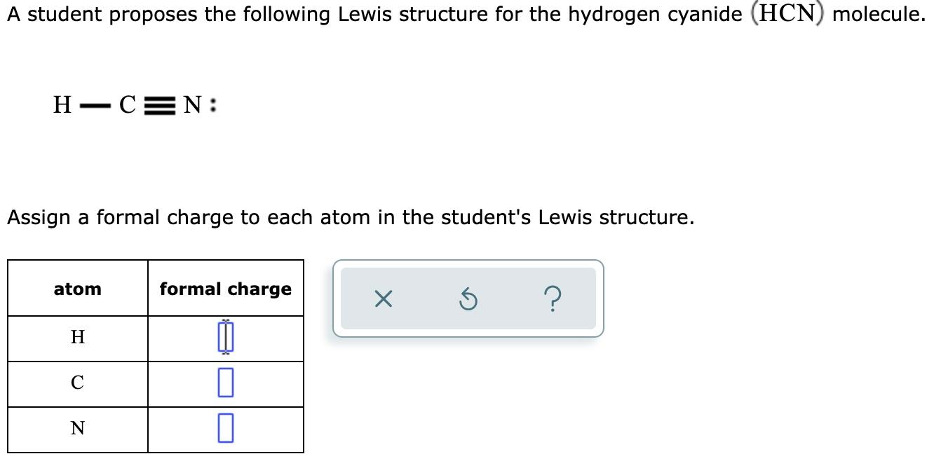 hydrogen cyanide lewis structure