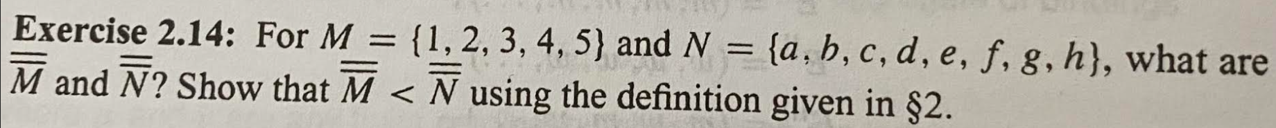 Solved Exercise 2 14 For M 1 2 3 4 5 And N A Chegg Com