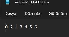 ? output2 - Not Defteri
Dosya Düzenle Görünüm
