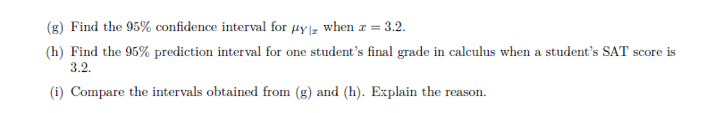 Solved The final grade in a calculus course was predicted on | Chegg.com