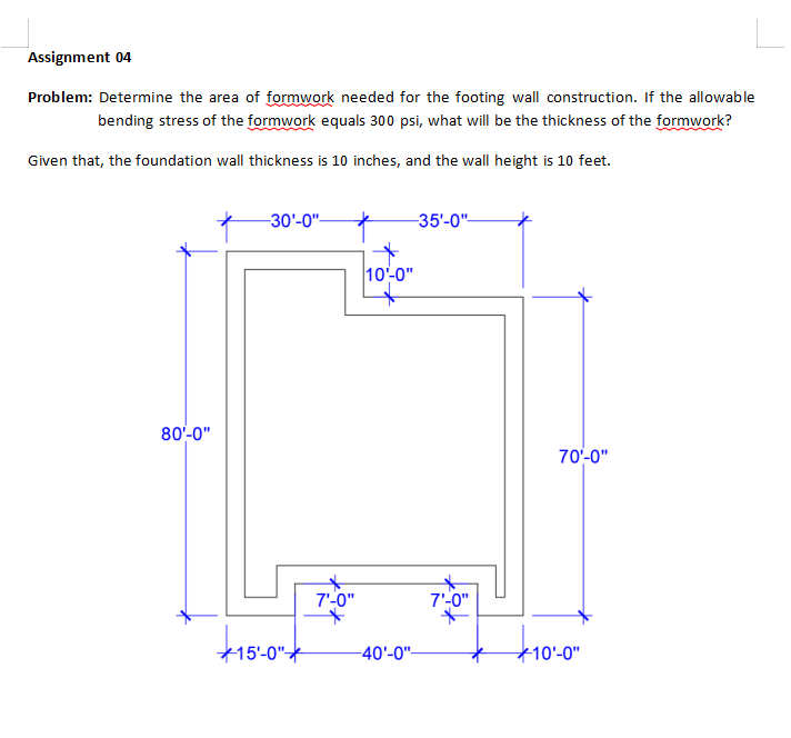 Solved Problem: Determine the area of formwork needed for | Chegg.com