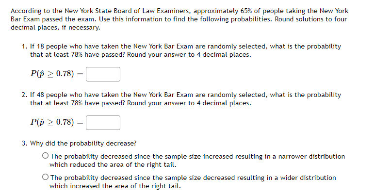 Solved According to the New York State Board of Law 