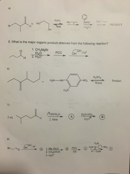 Solved What is the major organic product obtained from the | Chegg.com