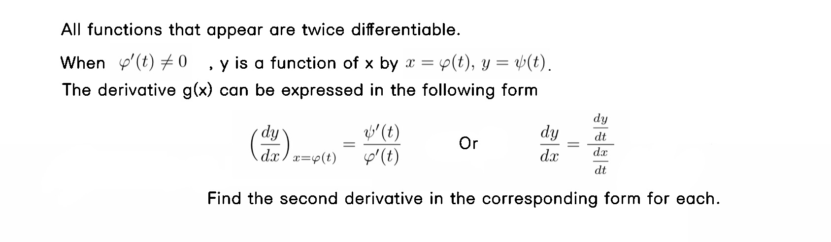 Solved All functions that appear are twice differentiable. | Chegg.com