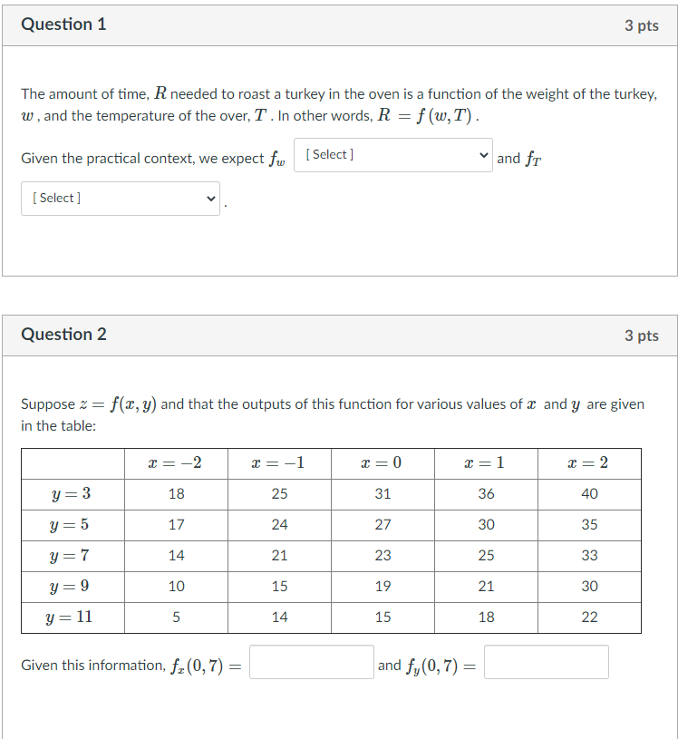 Solved Question 1 3 pts The amount of time, R needed to | Chegg.com
