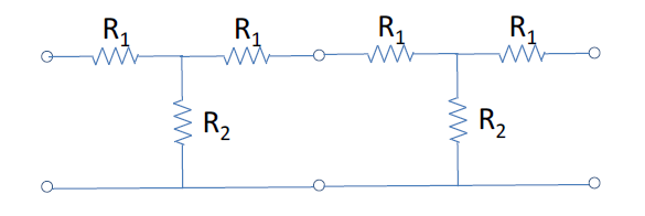 Solved 3. For the cascaded network shown below, where R1= | Chegg.com