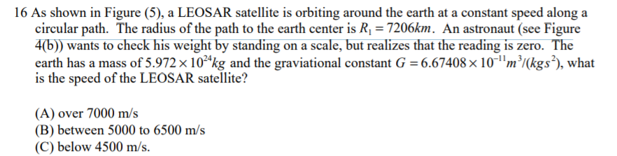 Solved Figure (5) (b) (a) LEOSAR Satellites scale R1 R2 | Chegg.com