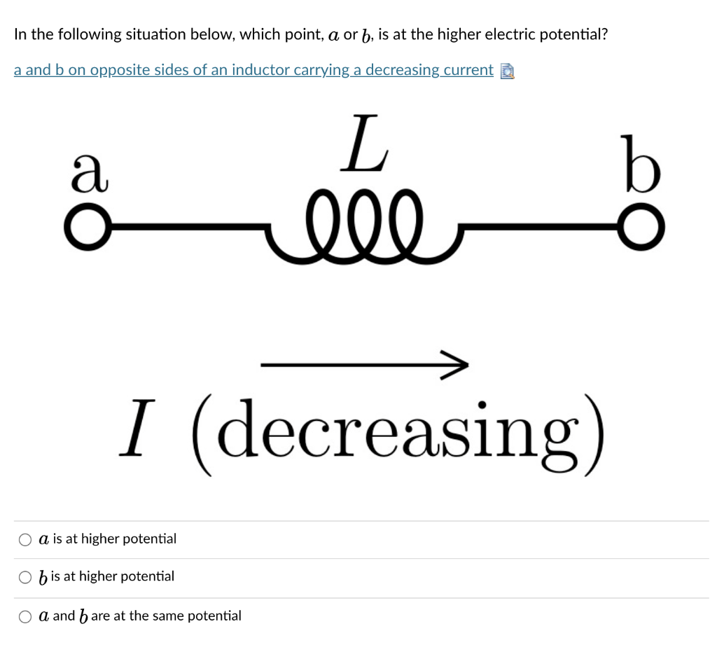 Solved In the following situation below, which point, a or | Chegg.com