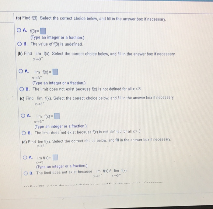 Solved 4 2 321 (a) Find F(3). Select The Correct Choice | Chegg.com