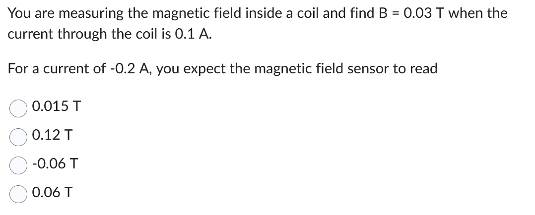 High Quality SOLUTION You are measuring the magnetic field inside a ...
