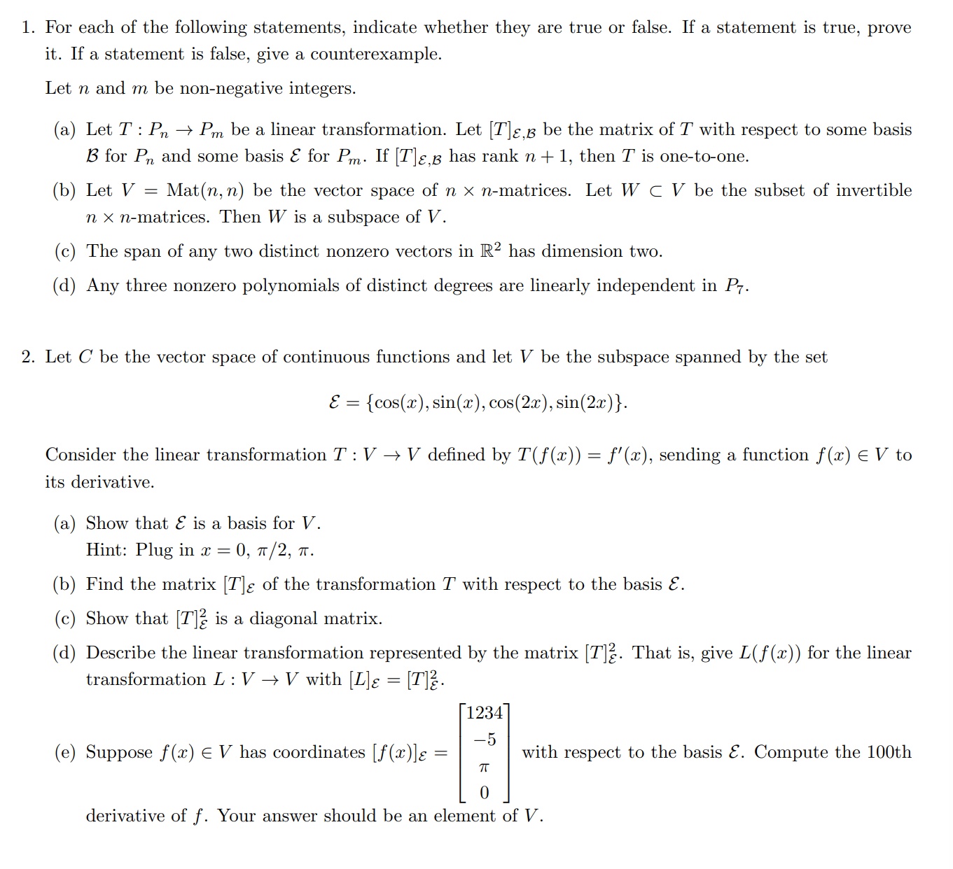 Solved For each of the following statements, indicate | Chegg.com
