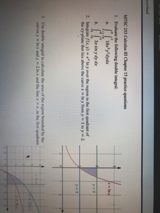 Solved MTSC 253 Calculus III Chapter 15 practice questions | Chegg.com