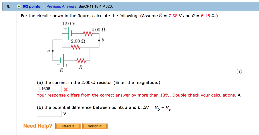 Solved For the circuit shown in the figure, calculate the | Chegg.com