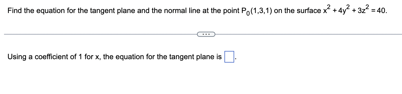 Solved Find The Equation For (a) The Tangent Plane And (b) | Chegg.com