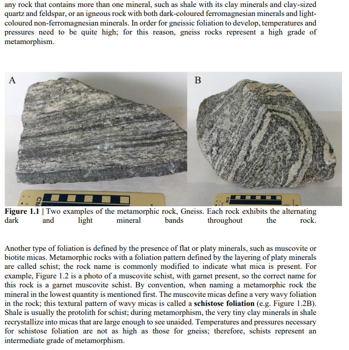 Solved 1. METAMORPHIC ROCK Metamorphism Is The Process By | Chegg.com