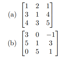 Solved 1 2 17 (a) 13 3 1 4 4 3 5 [ 30 (b) 15 5 1 3 0 5 1 | Chegg.com