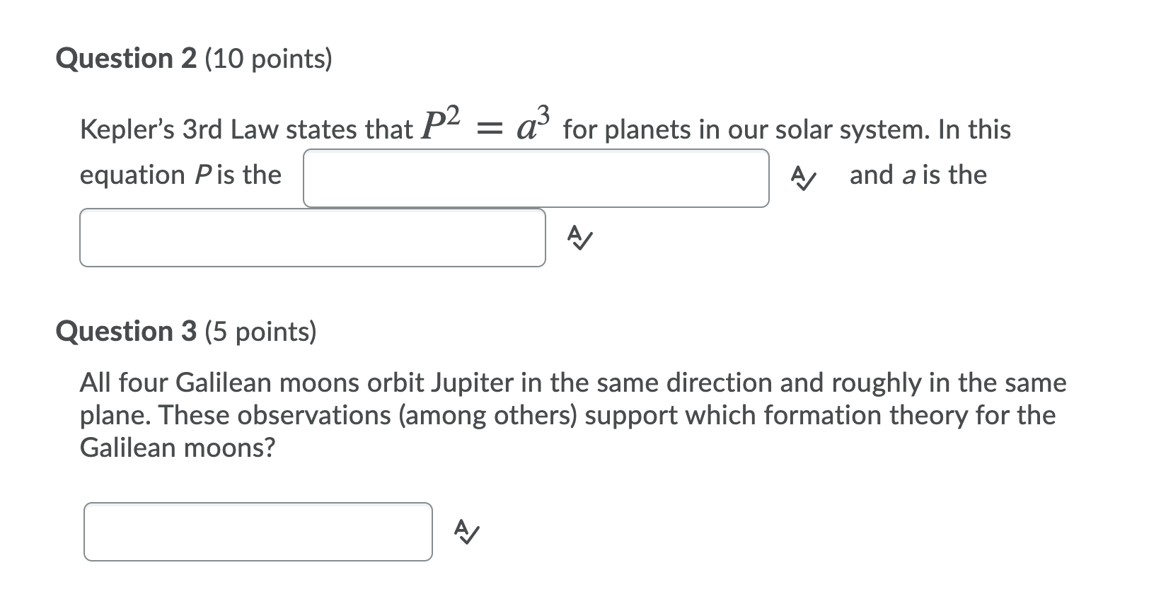 Solved Question 2 (10 points) Kepler's 3rd Law states that | Chegg.com