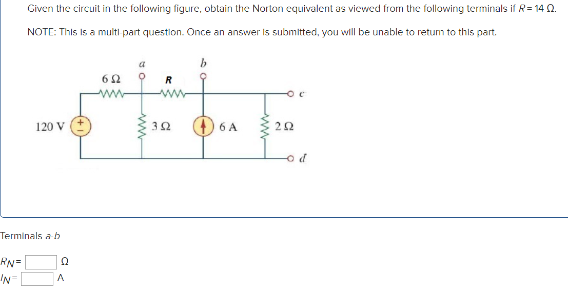 Solved Given The Circuit In The Following Figure Obtain The