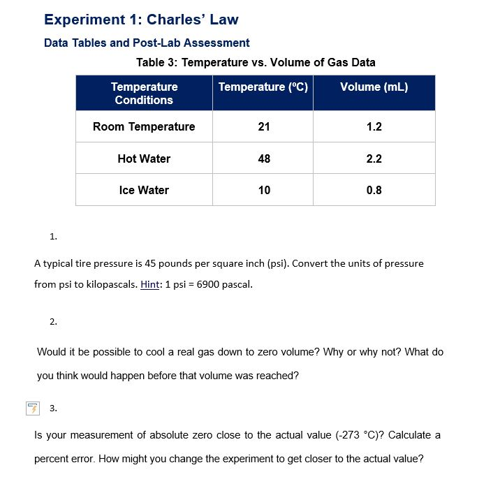 lab charles law assignment quizlet