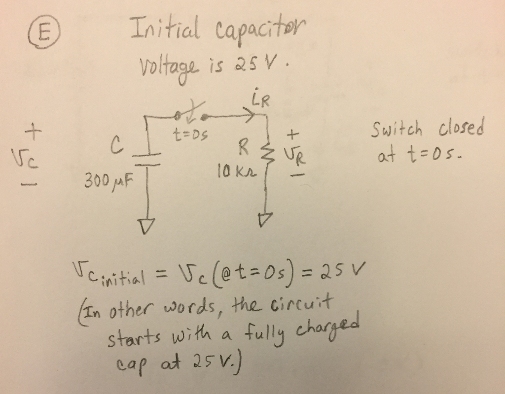 Solved What is the circuit current (iR) at t=20s? Answer | Chegg.com