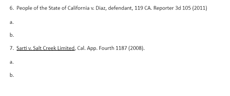 Citation Assignment The citations below each include | Chegg.com