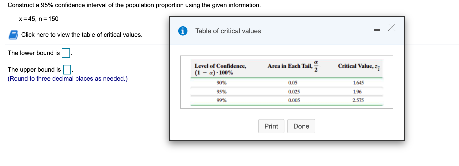Solved Construct a 95% confidence interval of the population | Chegg.com