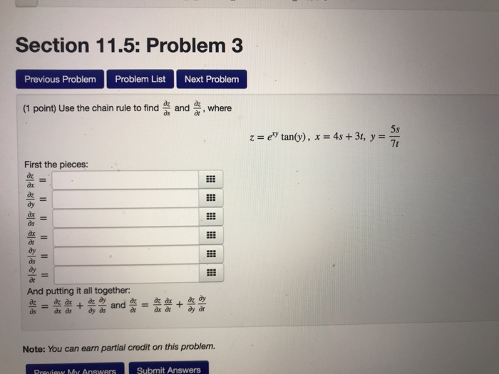 Solved Section 11.5: Problem 2 Previous ProblemProblem List | Chegg.com