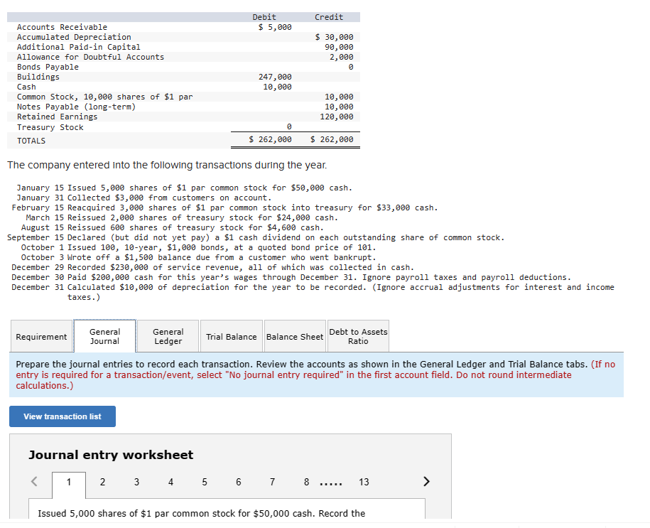 Solved The company entered into the following transactions | Chegg.com