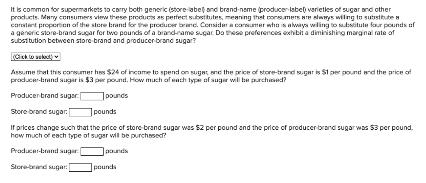 Solved It is common for supermarkets to carry both generic | Chegg.com