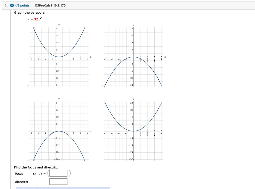 Solved 5 1 Points Osprecalc1 8 6 405 Parameterize Chegg Com