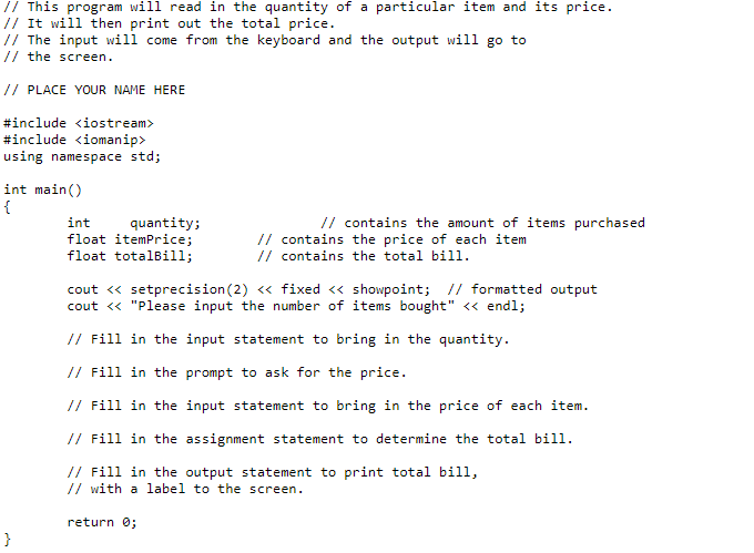Solved I need help finishing this code and problem using | Chegg.com