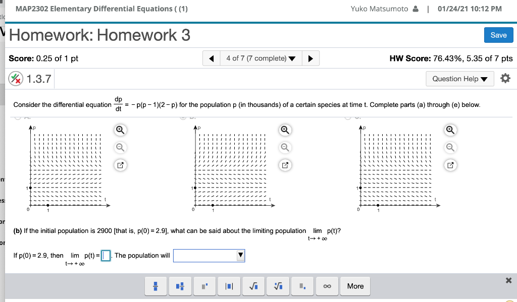Solved MAP2302 Elementary Differential Equations ((1) Yuko | Chegg.com