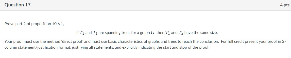 Solved Question 17 Prove part 2 of proposition 10.6.1, 4 pts | Chegg.com